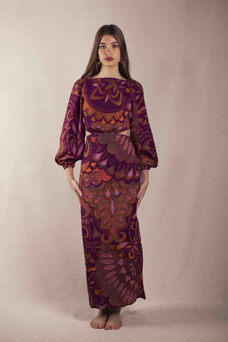 Vestido Marisa tonos azules | Vestido estilo boho | THE NOOK STORE