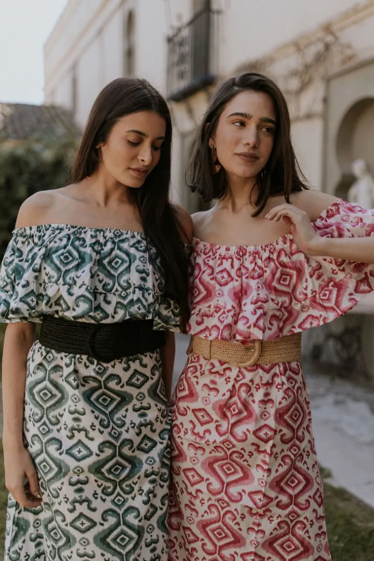 Vestido Marisa tonos azules | Vestido estilo boho | THE NOOK STORE