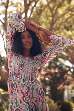 Vestido Marisa tonos azules | Vestido estilo boho | THE NOOK STORE