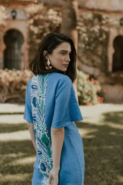 Vestido Marisa tonos azules | Vestido estilo boho | THE NOOK STORE