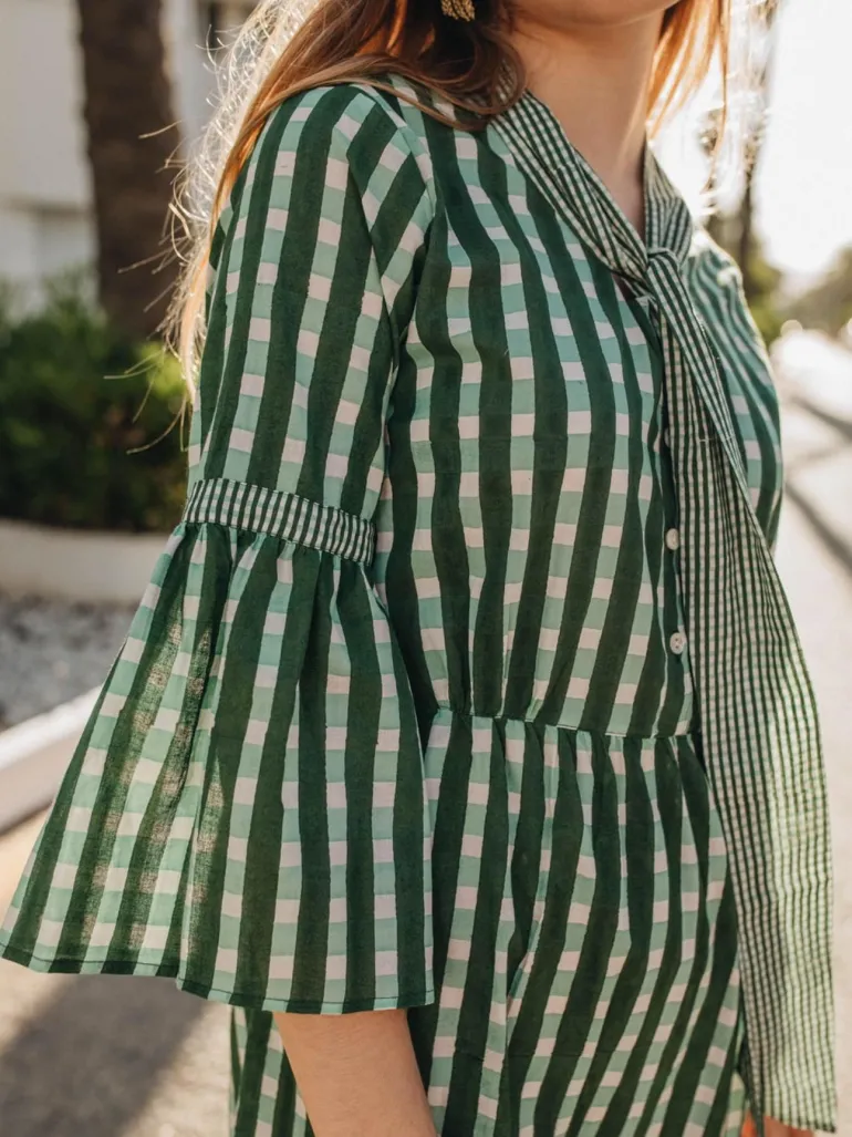 Vestido Marisa tonos azules | Vestido estilo boho | THE NOOK STORE