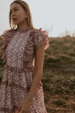 Vestido Marisa tonos azules | Vestido estilo boho | THE NOOK STORE