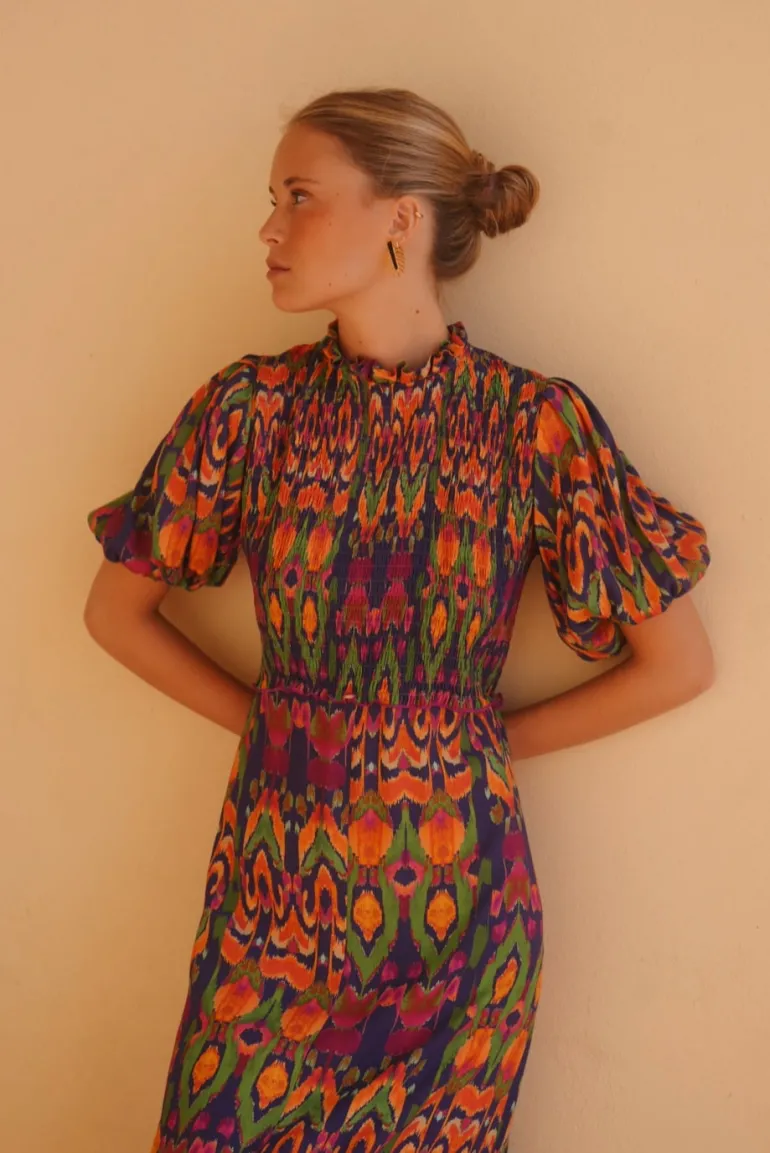 Vestido Marisa tonos azules | Vestido estilo boho | THE NOOK STORE