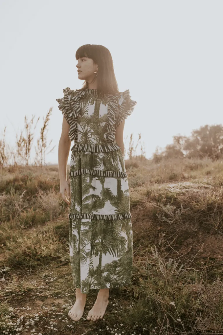 Vestido Marisa tonos azules | Vestido estilo boho | THE NOOK STORE
