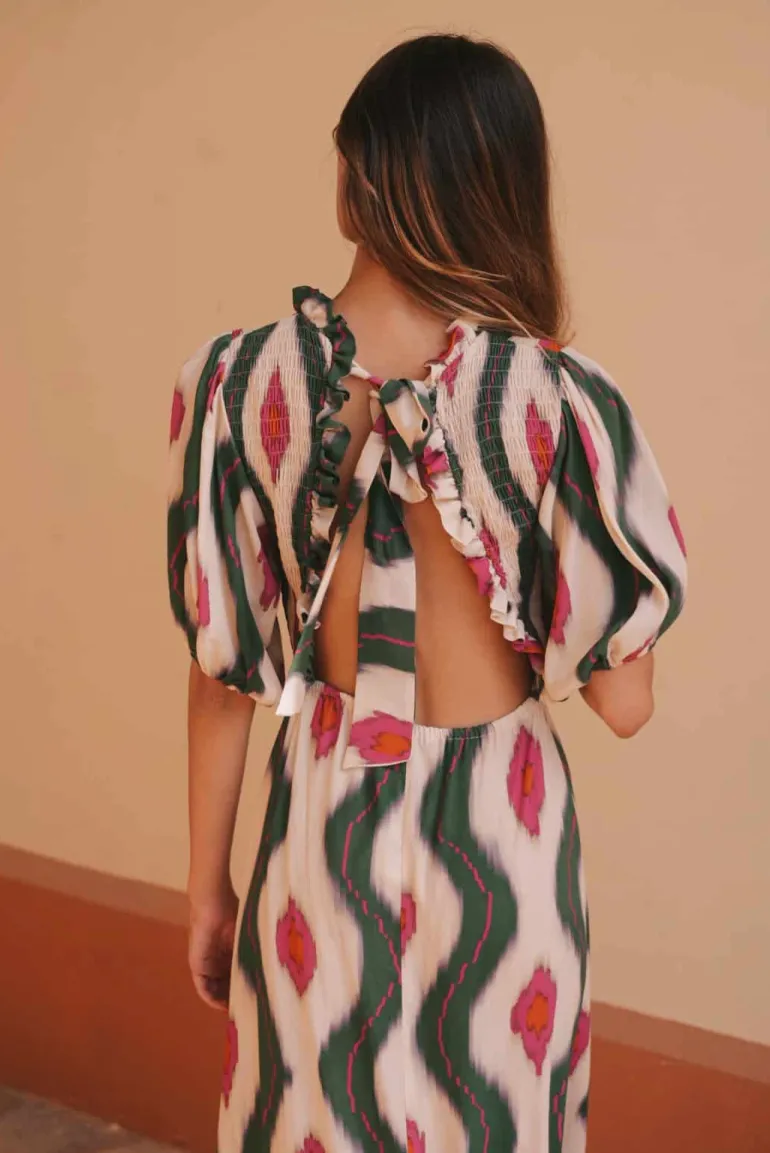 Vestido Marisa tonos azules | Vestido estilo boho | THE NOOK STORE