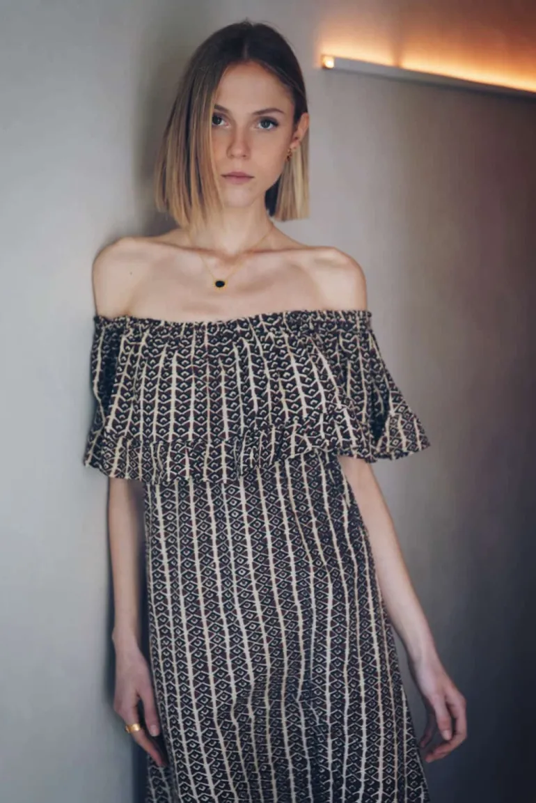 Vestido Marisa tonos azules | Vestido estilo boho | THE NOOK STORE