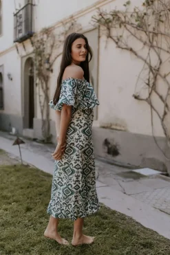Vestido Marisa tonos azules | Vestido estilo boho | THE NOOK STORE