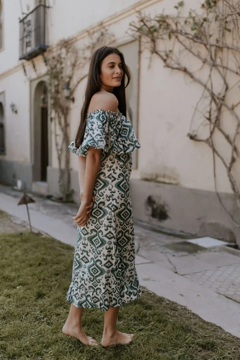 Vestido Marisa tonos azules | Vestido estilo boho | THE NOOK STORE