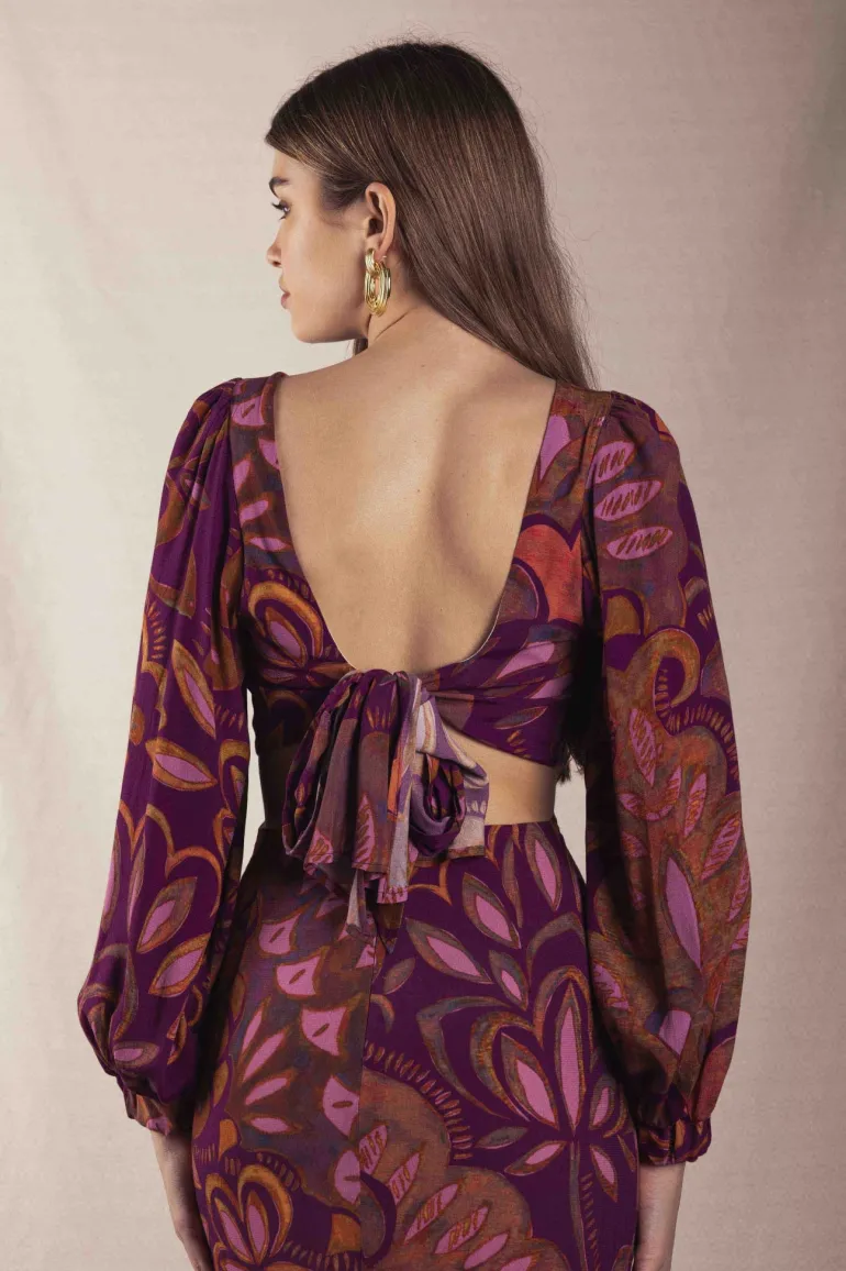 Vestido Marisa tonos azules | Vestido estilo boho | THE NOOK STORE