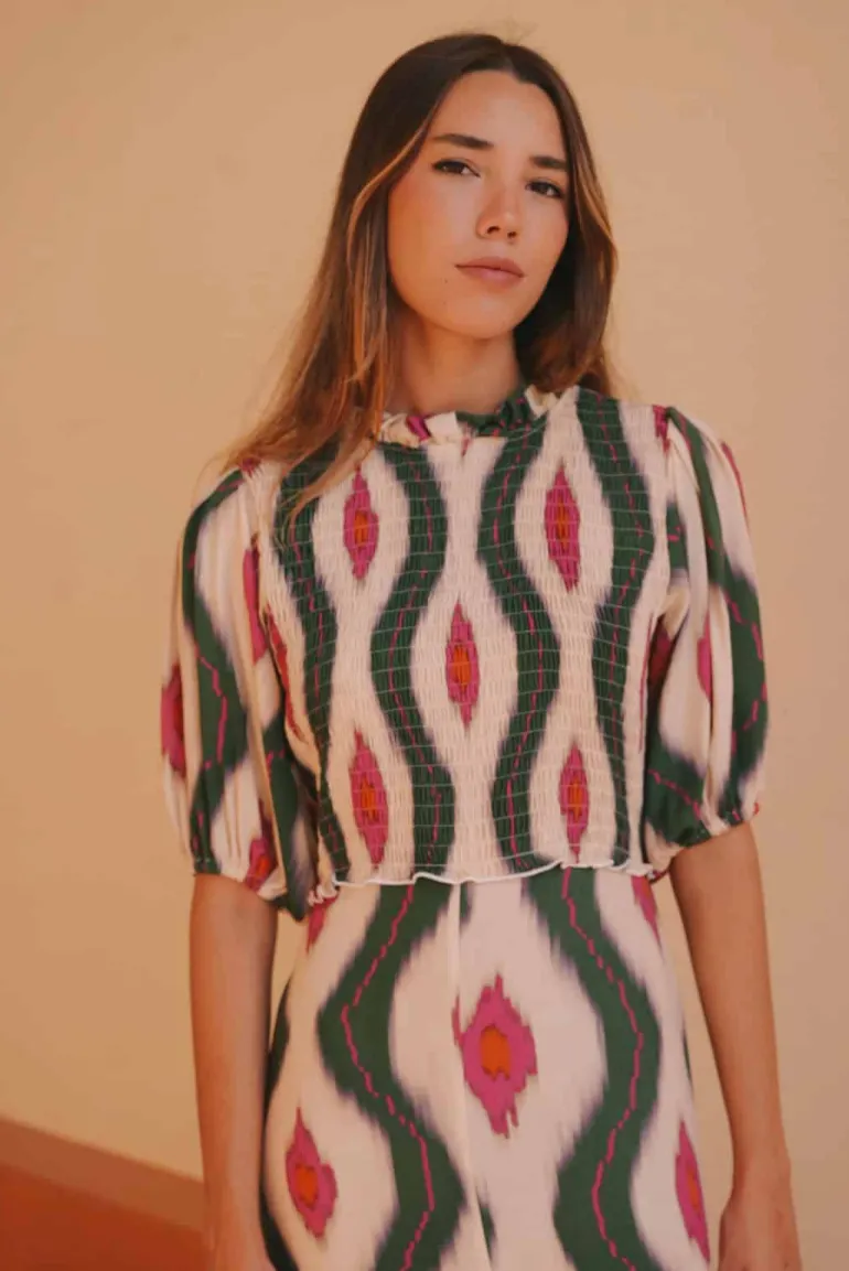 Vestido Marisa tonos azules | Vestido estilo boho | THE NOOK STORE
