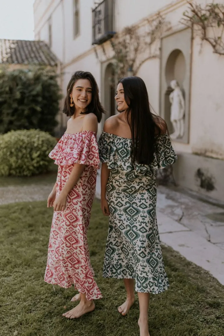 Vestido Marisa tonos azules | Vestido estilo boho | THE NOOK STORE