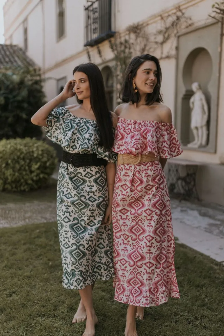 Vestido Marisa tonos azules | Vestido estilo boho | THE NOOK STORE