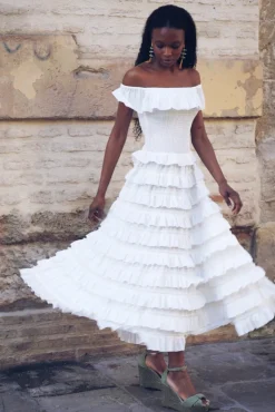 Vestido Mikara Blanco - The Nook Store