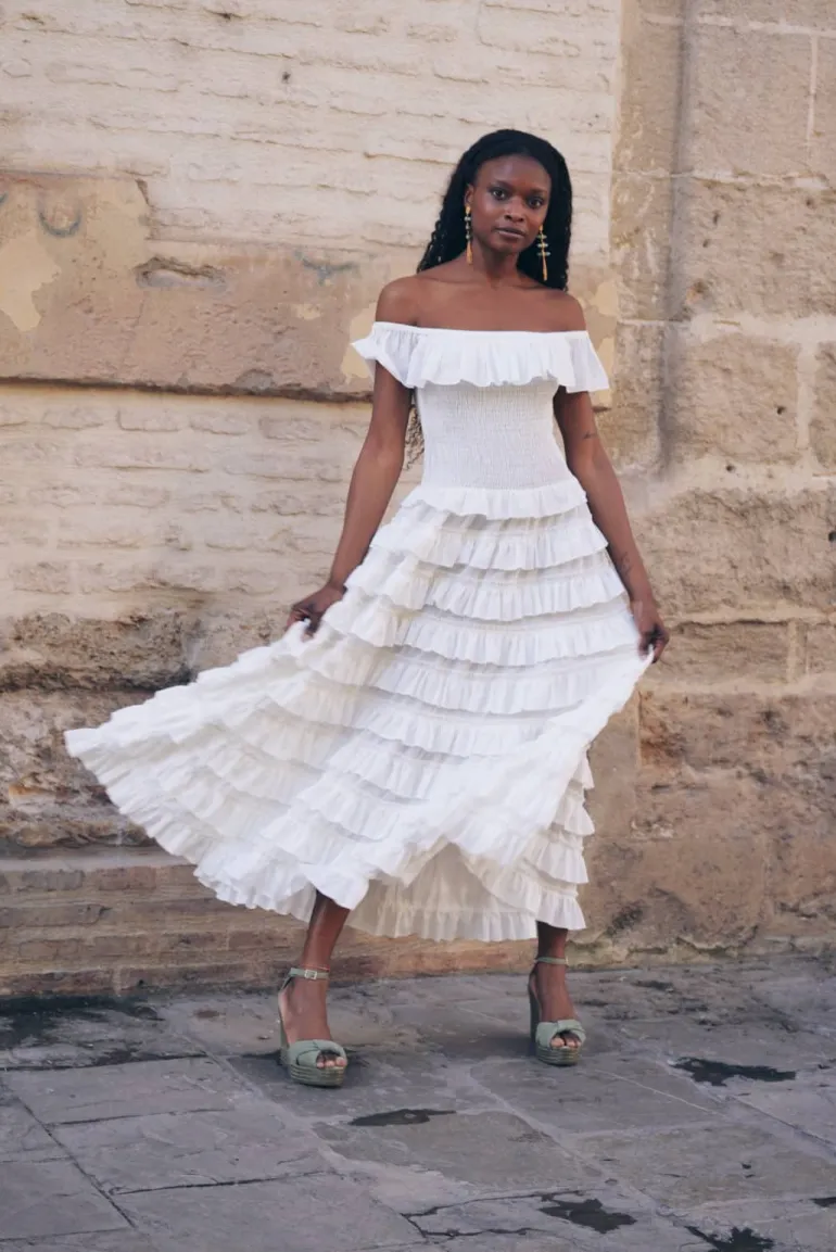 Vestido Mikara Blanco - The Nook Store