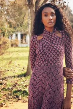 Vestido Mónica Glitter Morado - The Nook Store