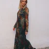 Vestido Nicole Glitter Flowers - The Nook Store