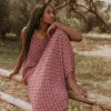 Vestido Nik Print Rosa - The Nook Store