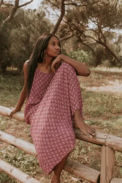 Vestido Nik Print Rosa - The Nook Store