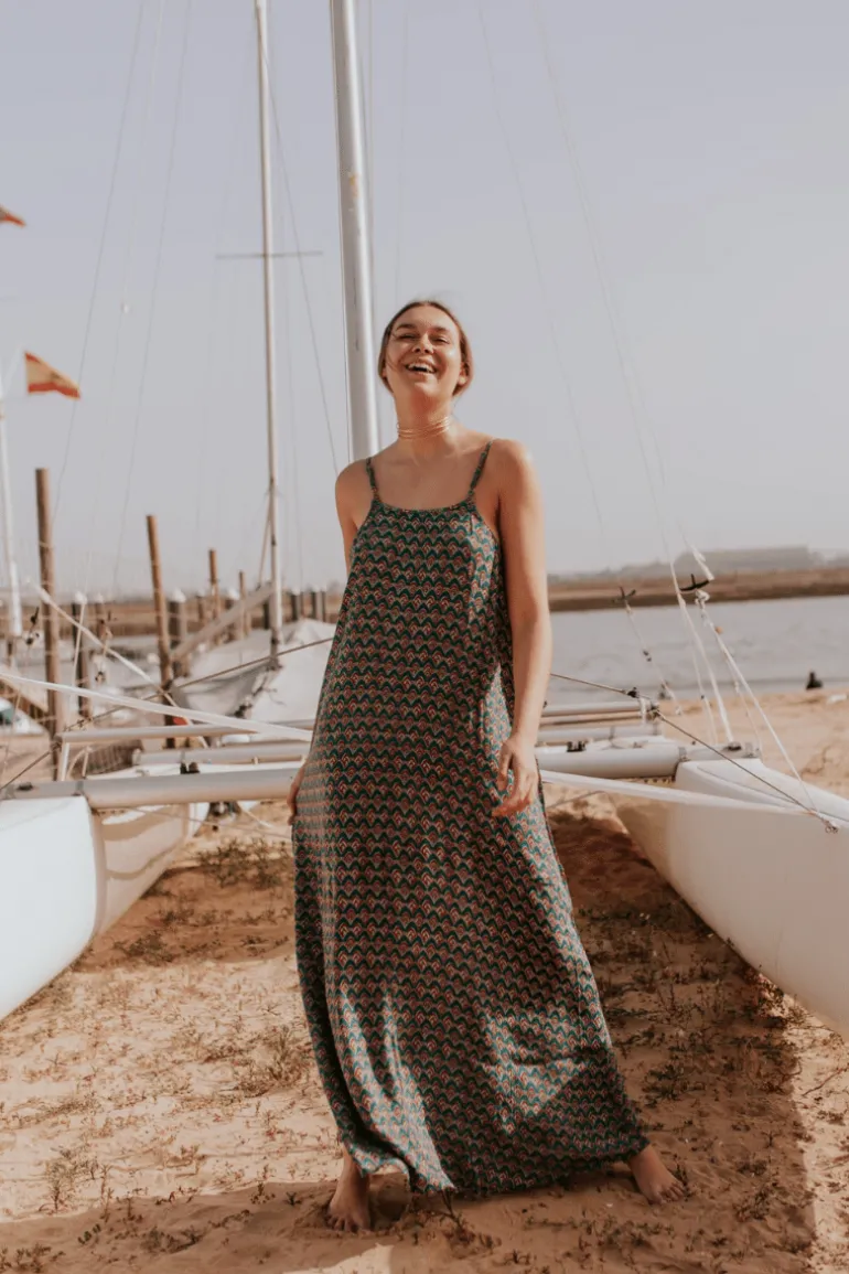 Vestido Nik Print Verde - The Nook Store