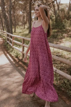Vestido Nik Zig-Zag Rosa - The Nook Store