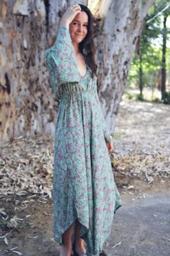 Vestido Priya Verde Claro - The Nook Store