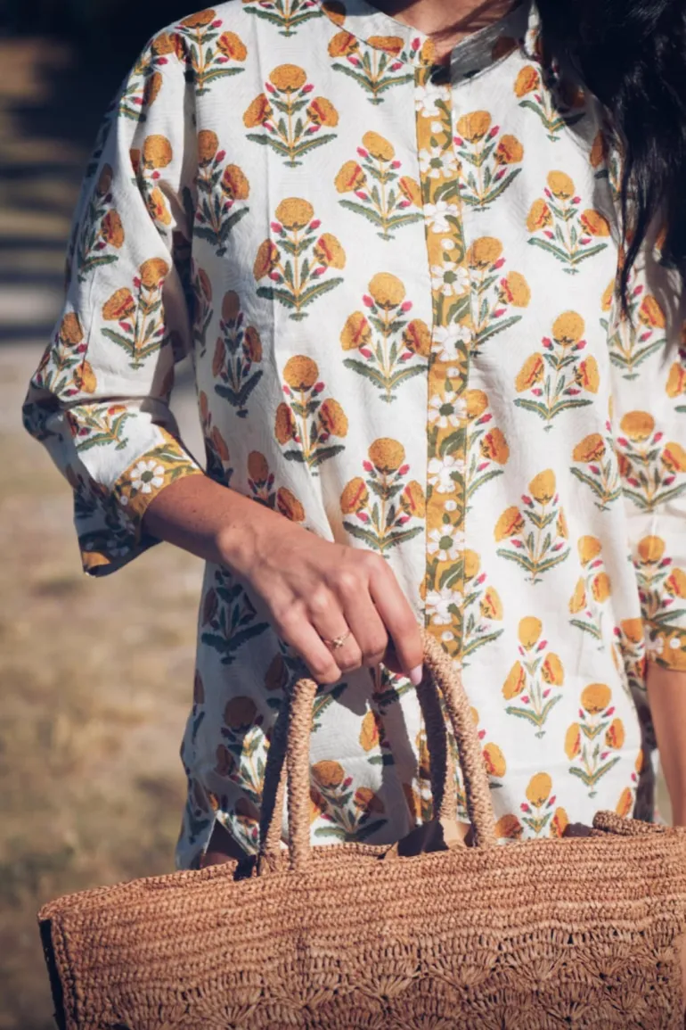 Vestido Saona Flores Amarillas - The Nook Store