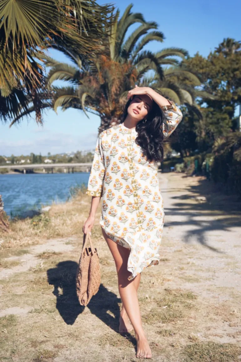 Vestido Saona Flores Amarillas - The Nook Store