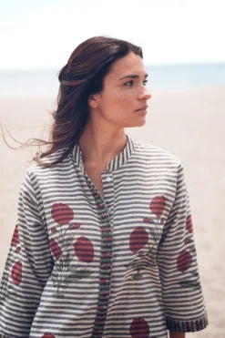 Vestido Saona Rayas Gris - The Nook Store