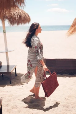 Vestido Saona Rayas Gris - The Nook Store