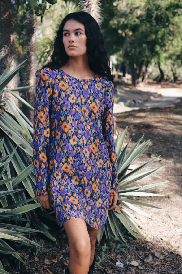Vestido Solene Corto Flores - The Nook Store