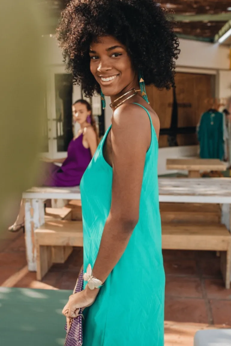 Vestido Tiara 2 Verde Agua - The Nook Store